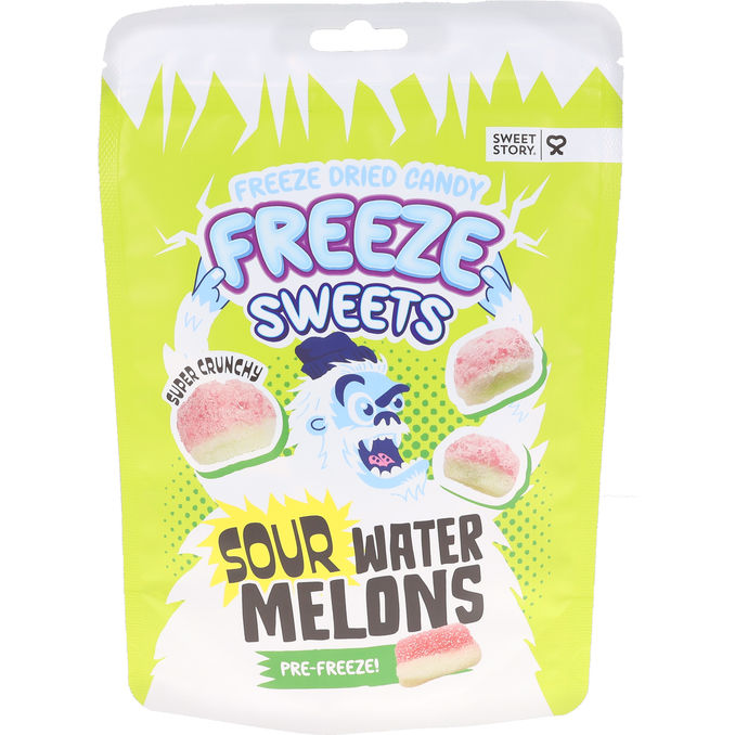 Freeze Sweets Frysetørret Slik Sur Melon
