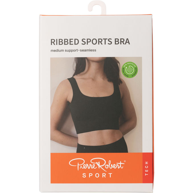 Pierre Robert Ribbad Sport BH Stl M/L Svart