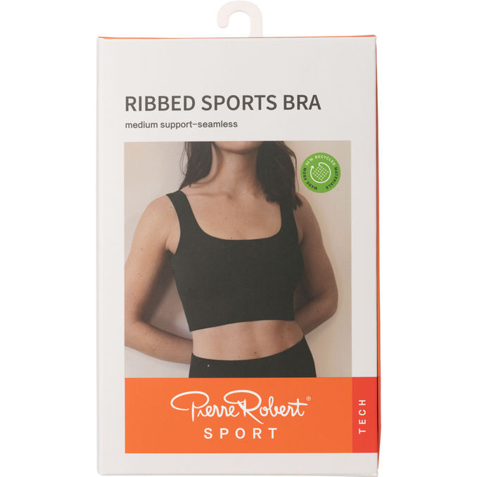 Pierre Robert Sports BH Sort str. M-L