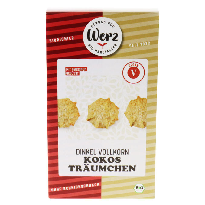 Werz BIO Kokos Träumchen Dinkel Vollkornkekse 