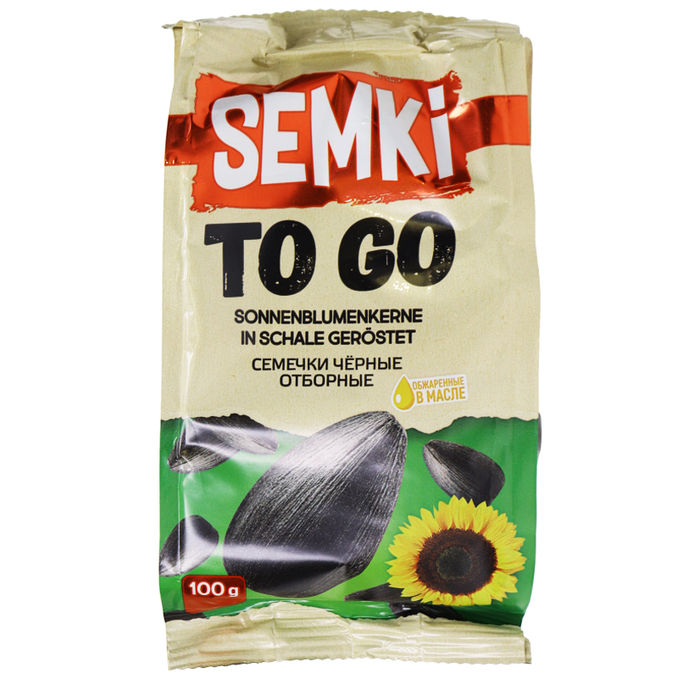 SEMKI TO GO Geröstete Sonnenblumenkerne in Schale