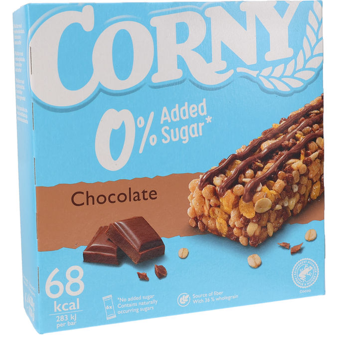 Corny Müslibar Chokolade Sukkerfri 6-pak