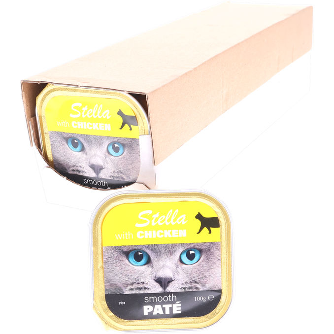 Stella Kattemad Pâté Kylling 16-pak