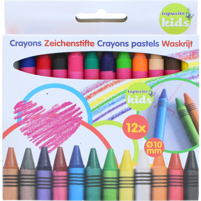 TOPWRITE KIDS Farveblyanter 12-pak