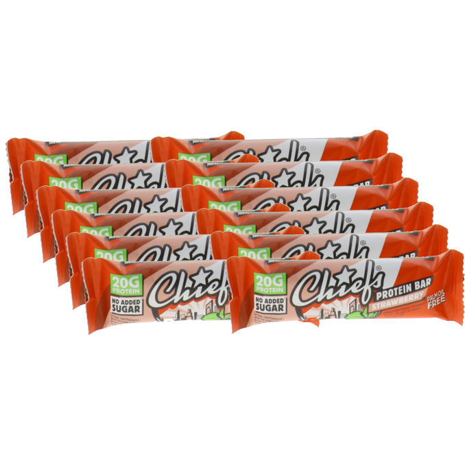 Chiefs Protein Riegel Strawberry, 12er Pack