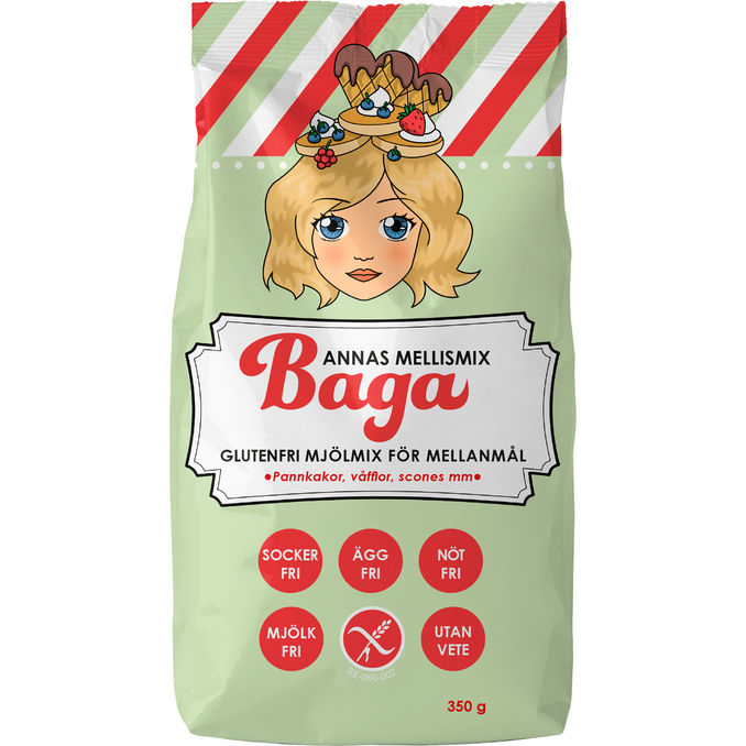 Baga Glutenfri Melmix Sødt Bagværk 350 g