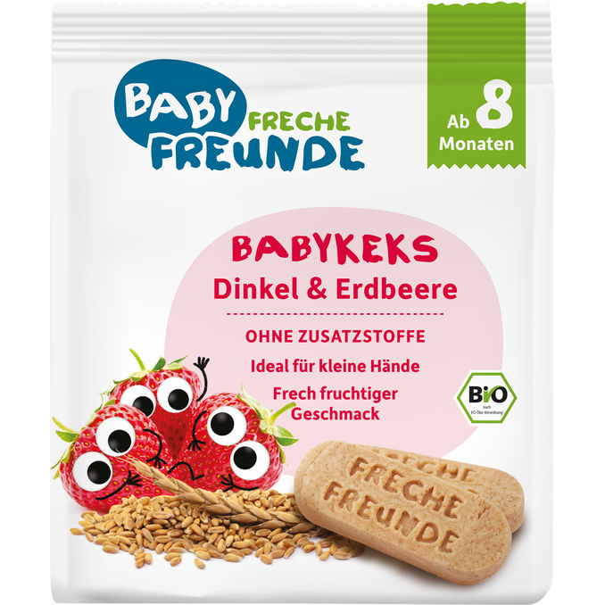 Freche Freunde BIO Babykekse Dinkel & Erdbeere 100g