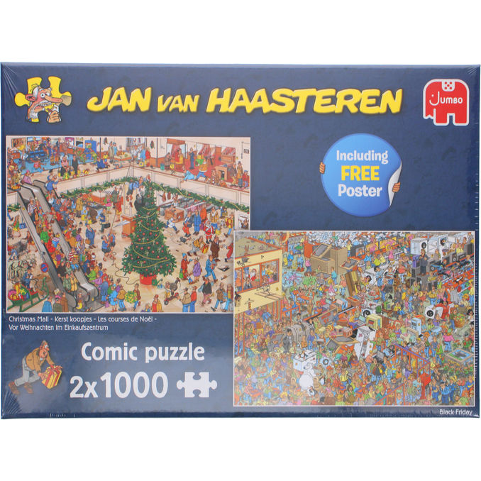 Jumbo Spiele Puslespil 1000 Brikker 2-pak