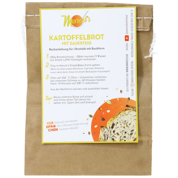 Marcel's BetterFood Backmischung Kartoffelbrot mit Sauerteig