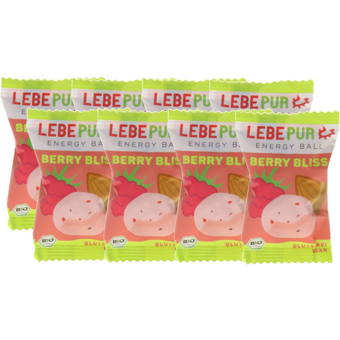 Lebepur BIO Energy Ball Berry Bliss, 8er Pack