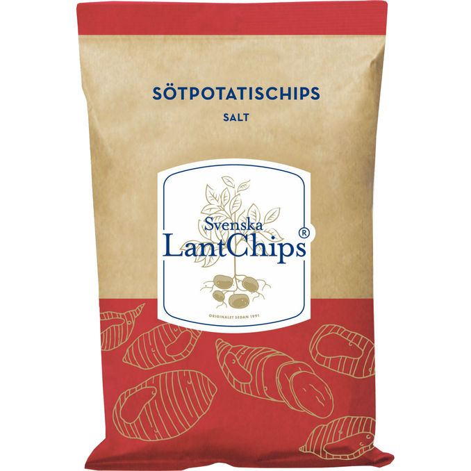 Läs mer om Svenska LantChips LantChips Sötpotatis Salt