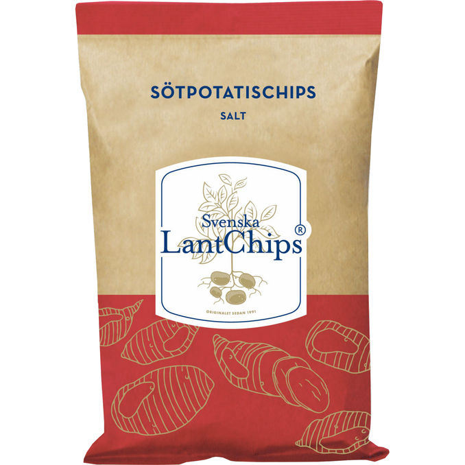 Svenska LantChips Chips m. Sød Kartoffel & Salt