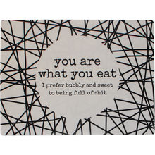 Bordunderlag What You Eat 40x30 cm