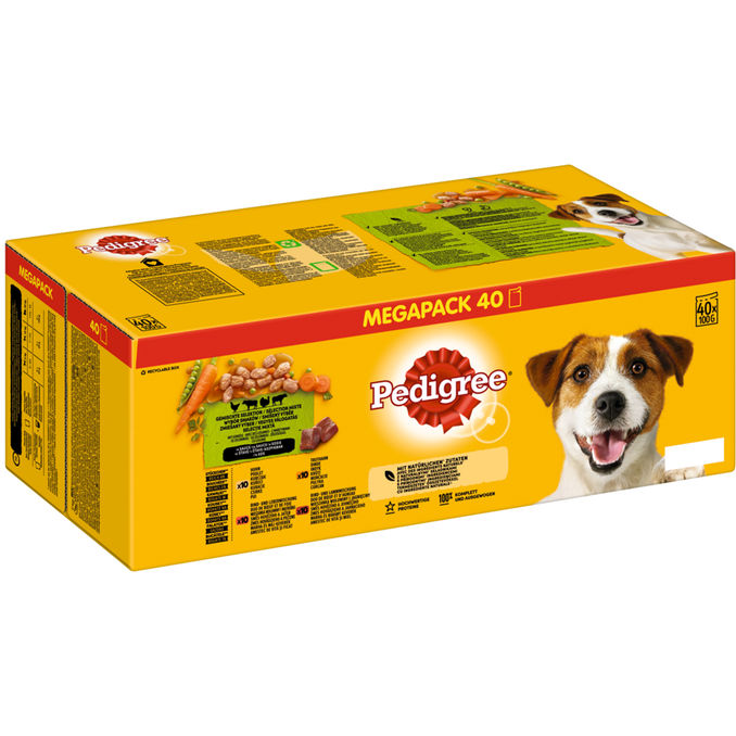 Pedigree Portionsbeutel Adult Gemischte Selektion in Sauce, 40er Pack