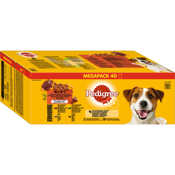 Pedigree Portionsbeutel Adult Gemischte Selektion in Gelee, 40er Pack