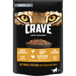 Crave Katzenfutter Portionsbeutel Pastete mit Huhn & Truthahn, 24er Pack