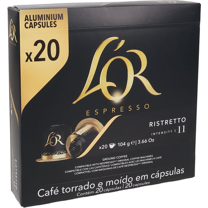 L'Or Kaffekapslar Ristretto 20-pack