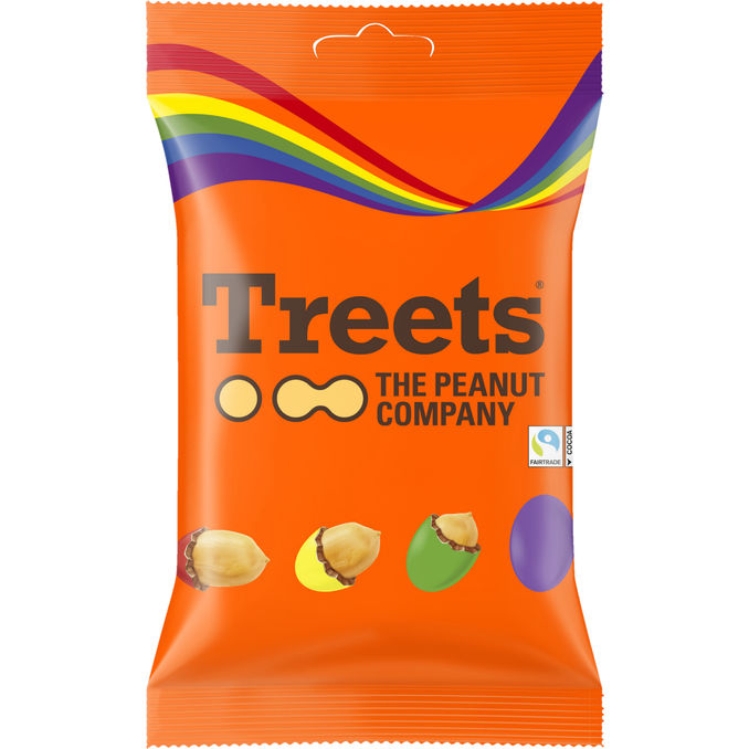 Treets Peanuts . Chokolade og Sukkerovertræk 185 g