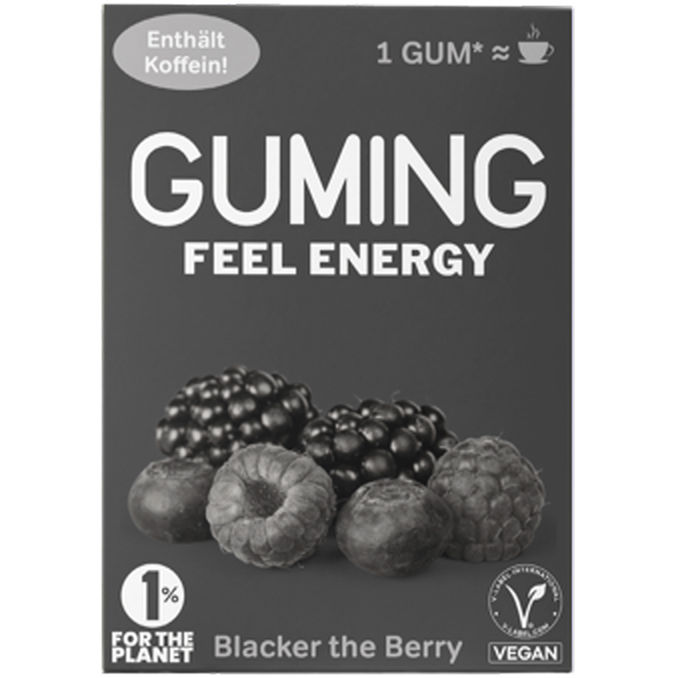 GUMING Energy Kaugummi Blacker the Berry