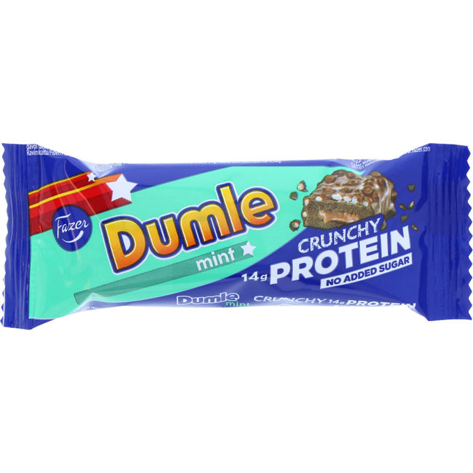 Läs mer om Fazer 2 x Proteinbar Dumle Mint Crunchy