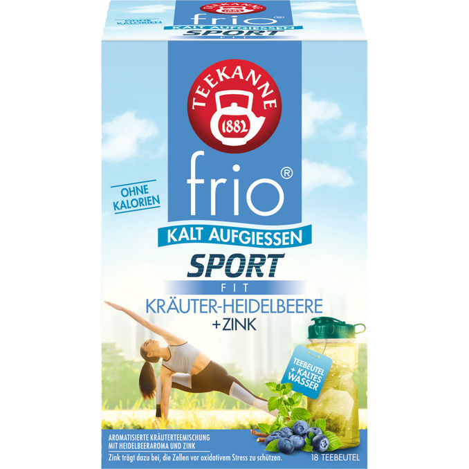 Teekanne Frio Sport Fit Kräuter Heidelbeere