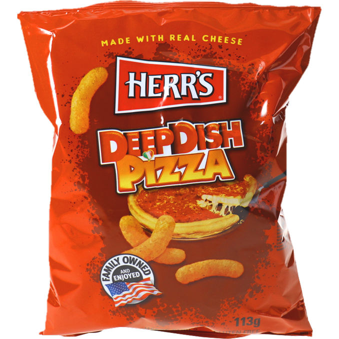 Herrs Herr's Deep Dish Pizza Cheese Curls