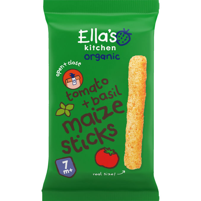 Ella's Kitchen Majssticks Tomat & Basilika