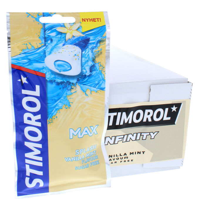 Stimorol Tyggegummi Max Splash Vanilla Mint 28-pak