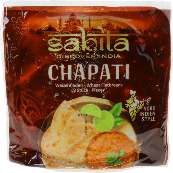 sabita Chapati Weizenfladen