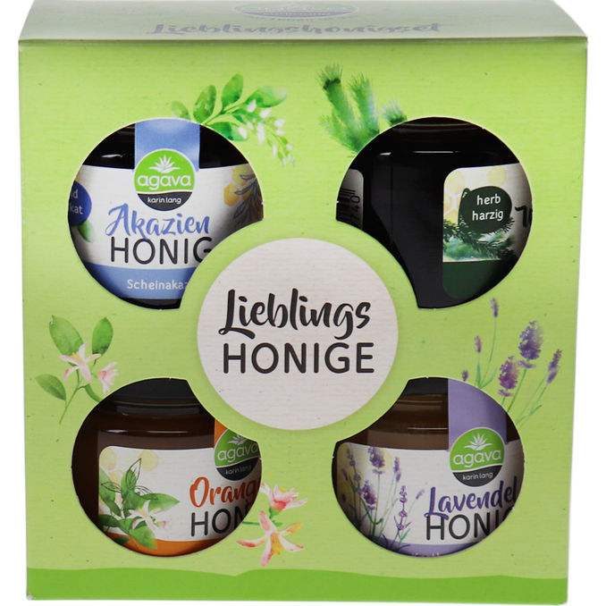 agava Agava Honiggeschenkset, 4er Pack