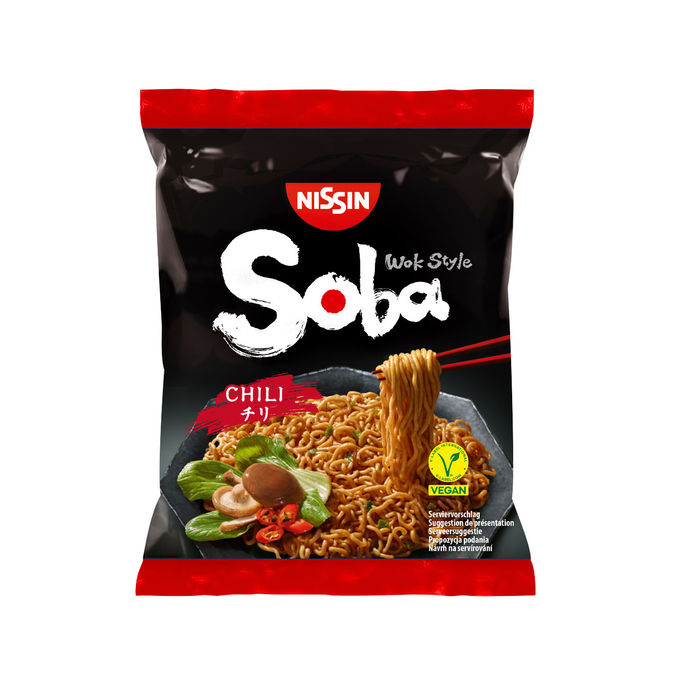 Nissin Instantnudeln Soba Chili