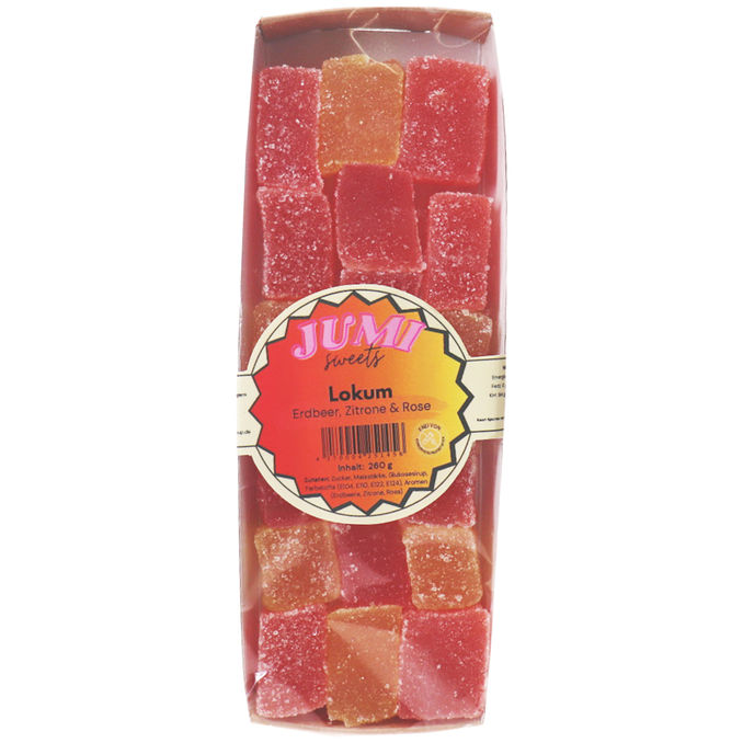 JUMI Sweets Lokum - Erdbeer, Zitrone & Rose