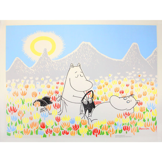 Optodesign Poster Mumin Blomsteräng 50x70cm