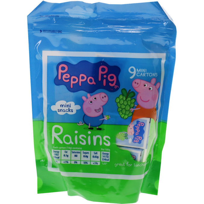 Peppa Pig Rosinen, 9er Pack