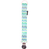 Geggamoja Geg Pacifier Holder Zick zack blue 49 One Size