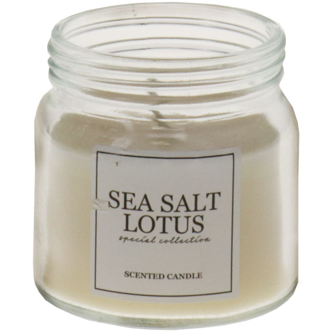 Scented Candle Duftkerze im Glas Sea Salt Lotus