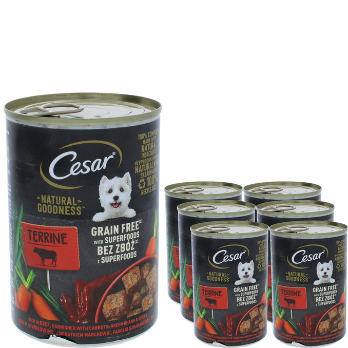 Cesar Hundmat Natural Goodness Våtfoder Biff 6-pack