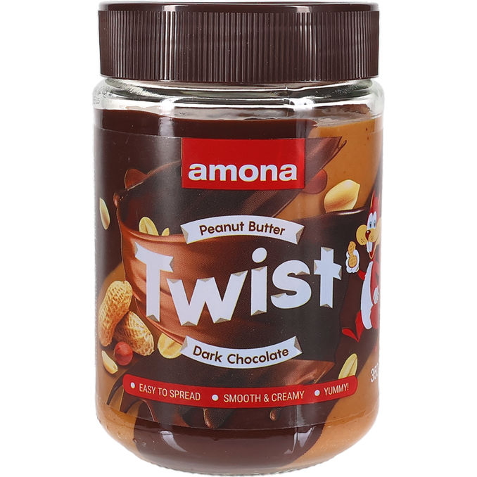 Amona Jordnötssmör Twist Mörk Choklad