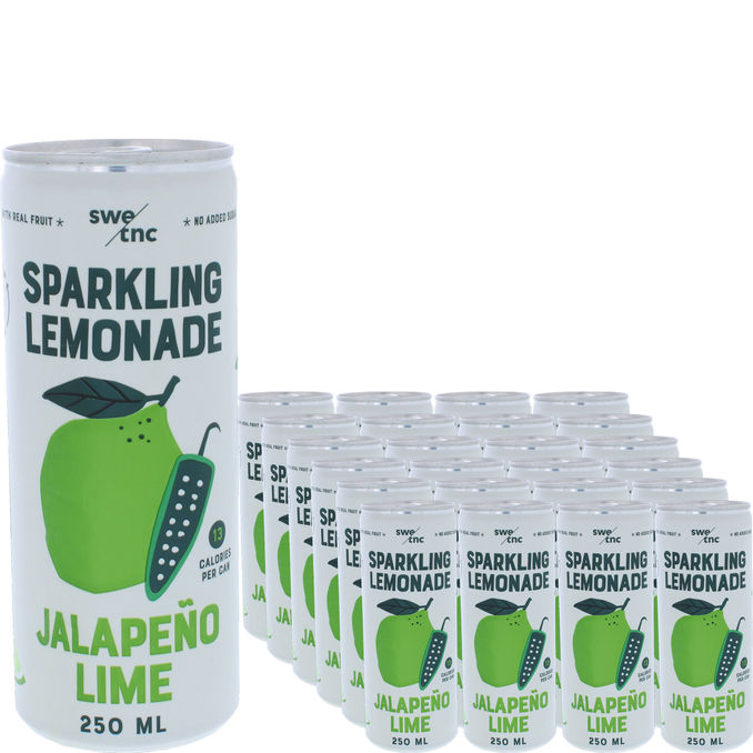 Swedish Tonic Sparkling Lemonad Jalapeño Lime 24-pack