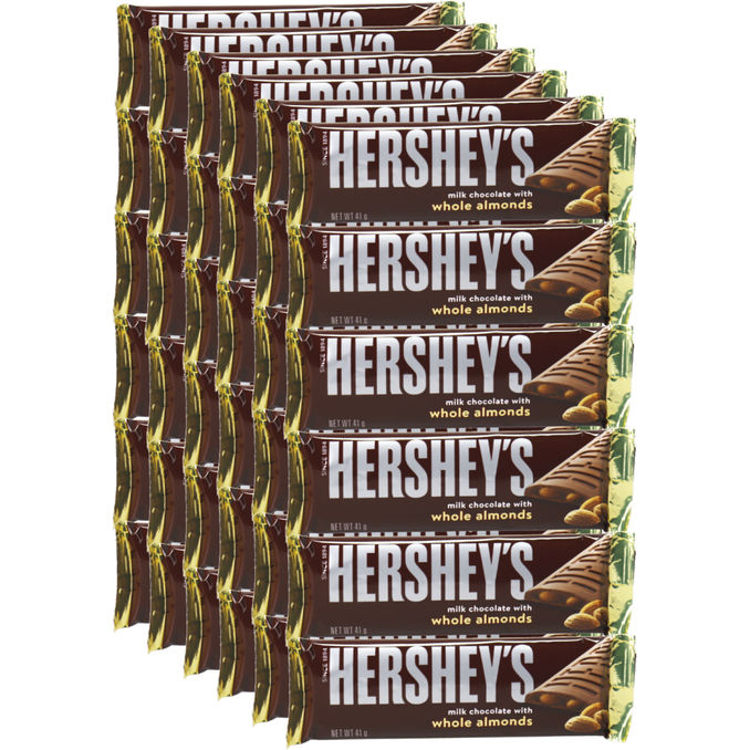 Hershey's Milk Chocolate With Almonds Bar, 36er Pack