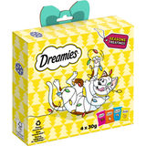 Dreamies DREAMIES™ Snacks Weihnachtliche Geschenkbox 4 Varietäten 120g