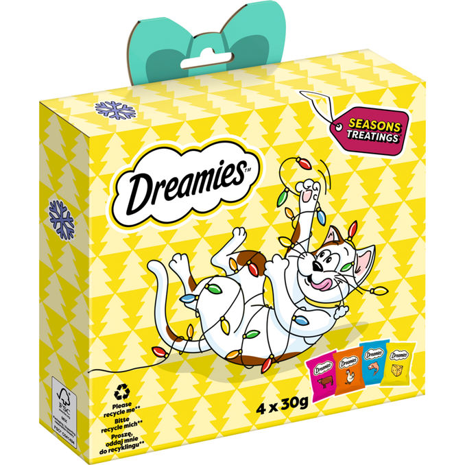 Dreamies DREAMIES Snacks Weihnachtliche Geschenkbox