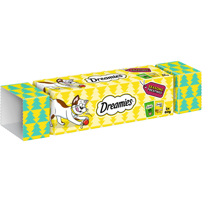 Dreamies DREAMIES Snacks Weihnachtliche Geschenkbox