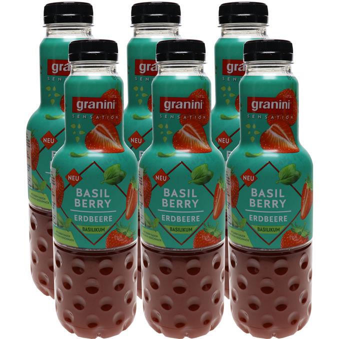 granini Granini Sensation Strawberry Basil, 6er Pack (EINWEG) zzgl. Pfand