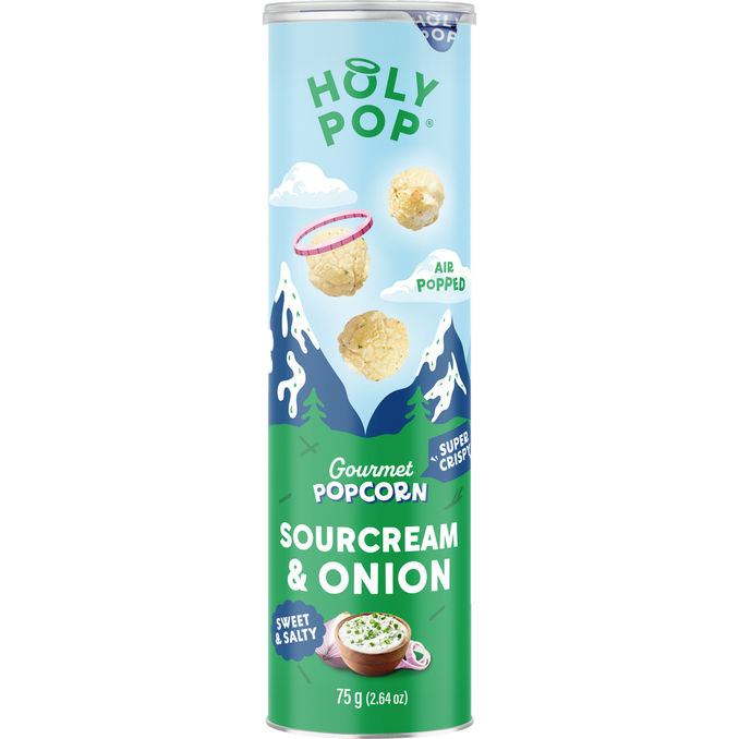 Holy Pop Popcorn m. Sourcream & Onion 75 g