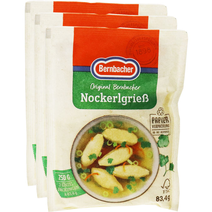 Bernbacher Nockerlgrieß, 3er Pack