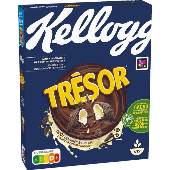 Kellogg's Kaakaomurotyynyt Tresor Cookies & Cream