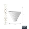 BEEM Porzellan Kaffeefilter Diamantoptik