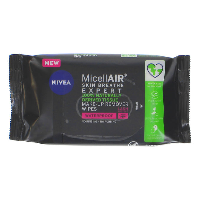 Nivea Clean Wipes 3-in-1 Waterproof Micellar 20 stk