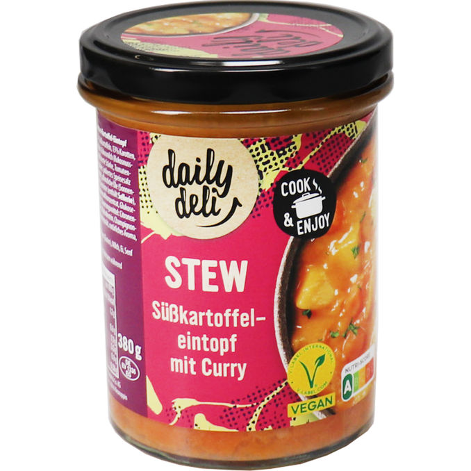 Daily Deli Süßkartoffeleintopf Curry 